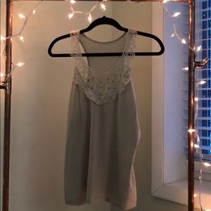 Tank top with lace
